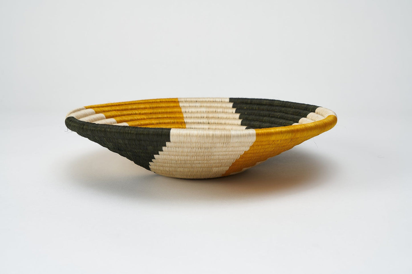 M-meraki Handicrafts Accessories Handmade Home Decor - Fruit Platter Guacamaya/ multi-purpose/(Yellow - Black- White)-side