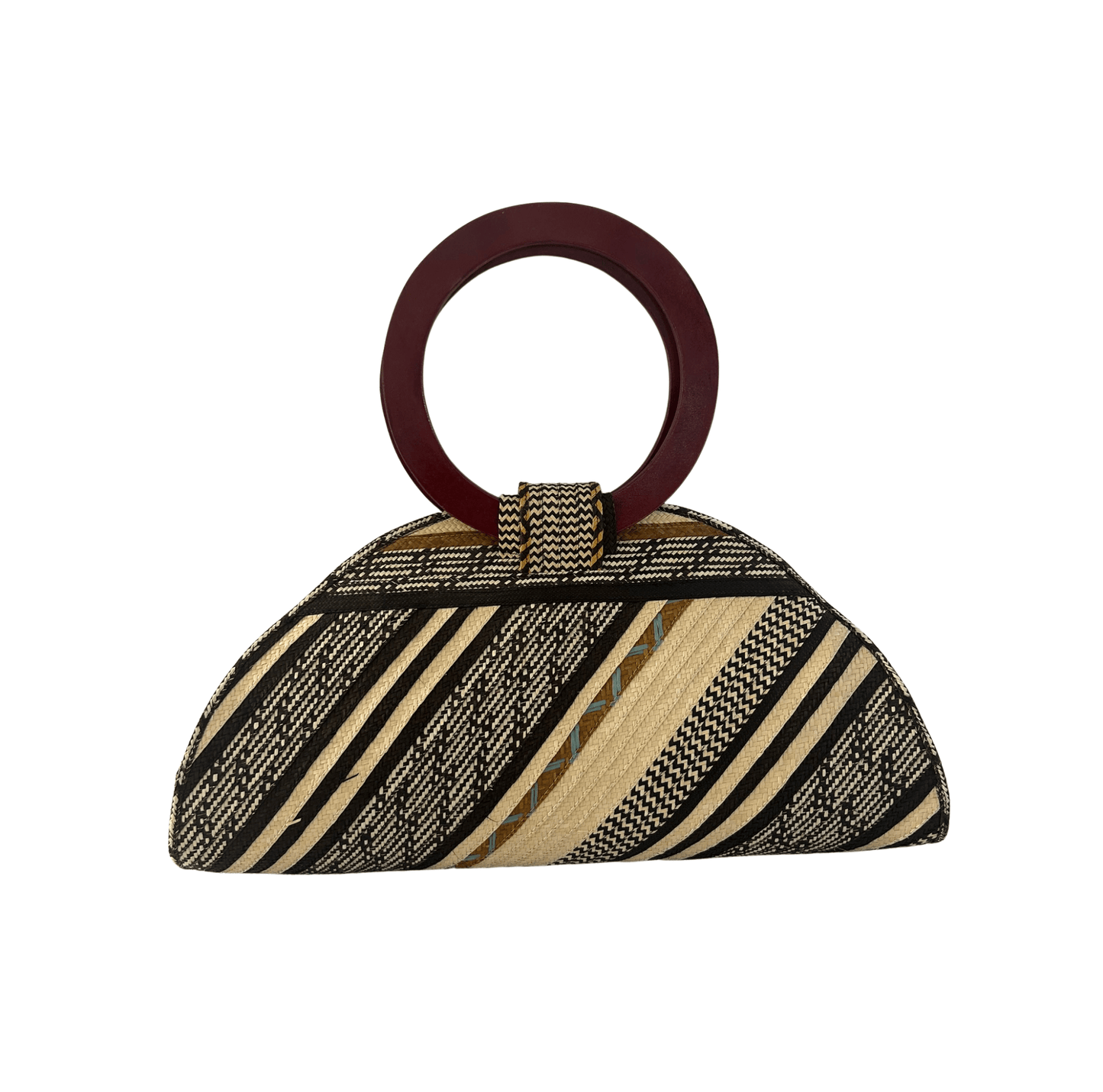 M-meraki Handicrafts Bucket Caña Flecha Handbag 11 - Wood- (arrow cane)