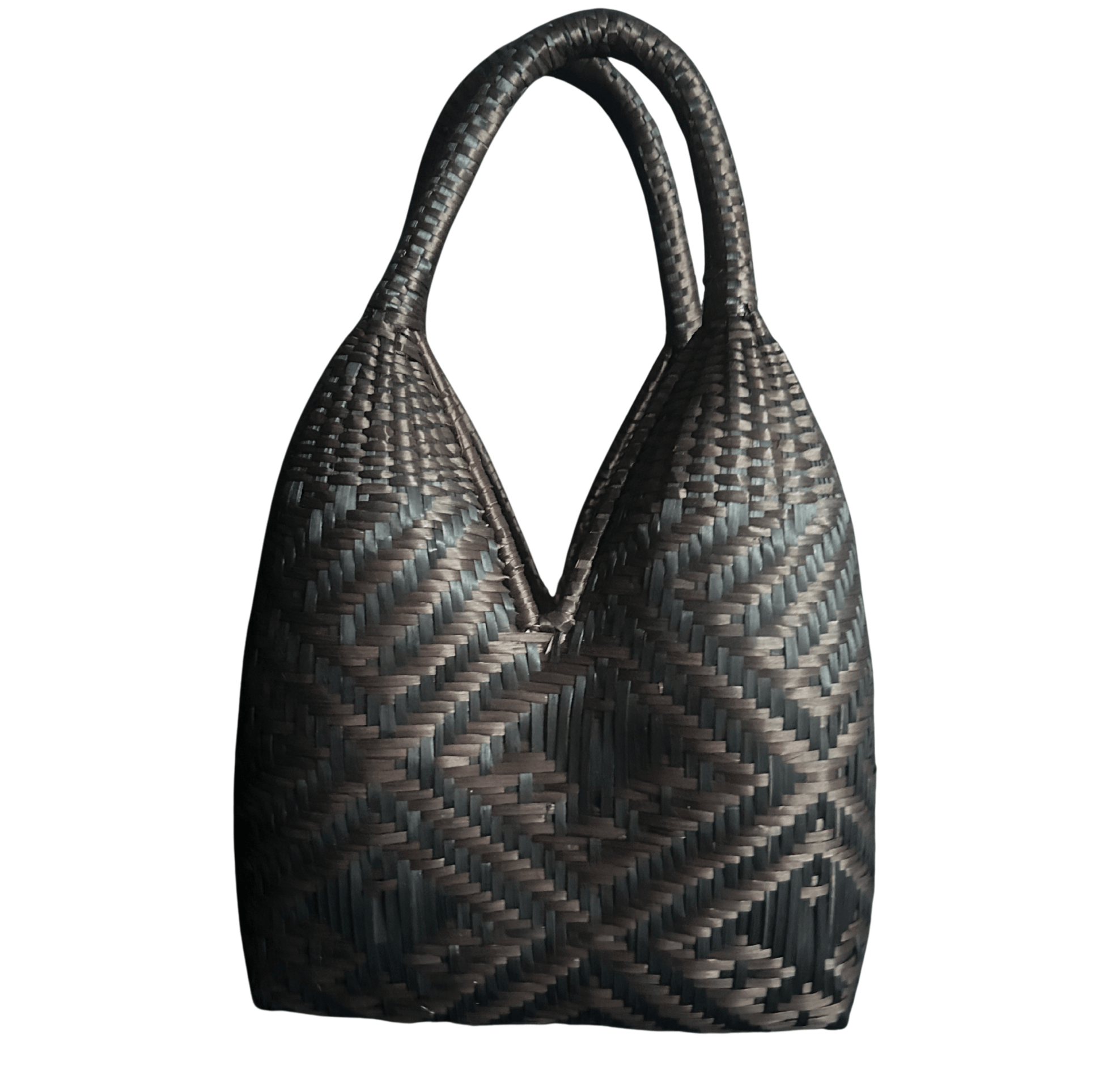 M-meraki Handicrafts Accesories Black Handcrafted Medium Basket (Origin) / Storage Bin / Sustainable