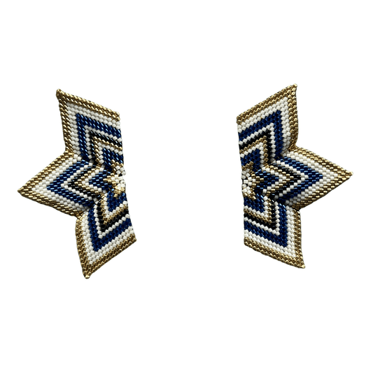 M-meraki Handicrafts Accessories Fashionable Miyuki beads stars earrings