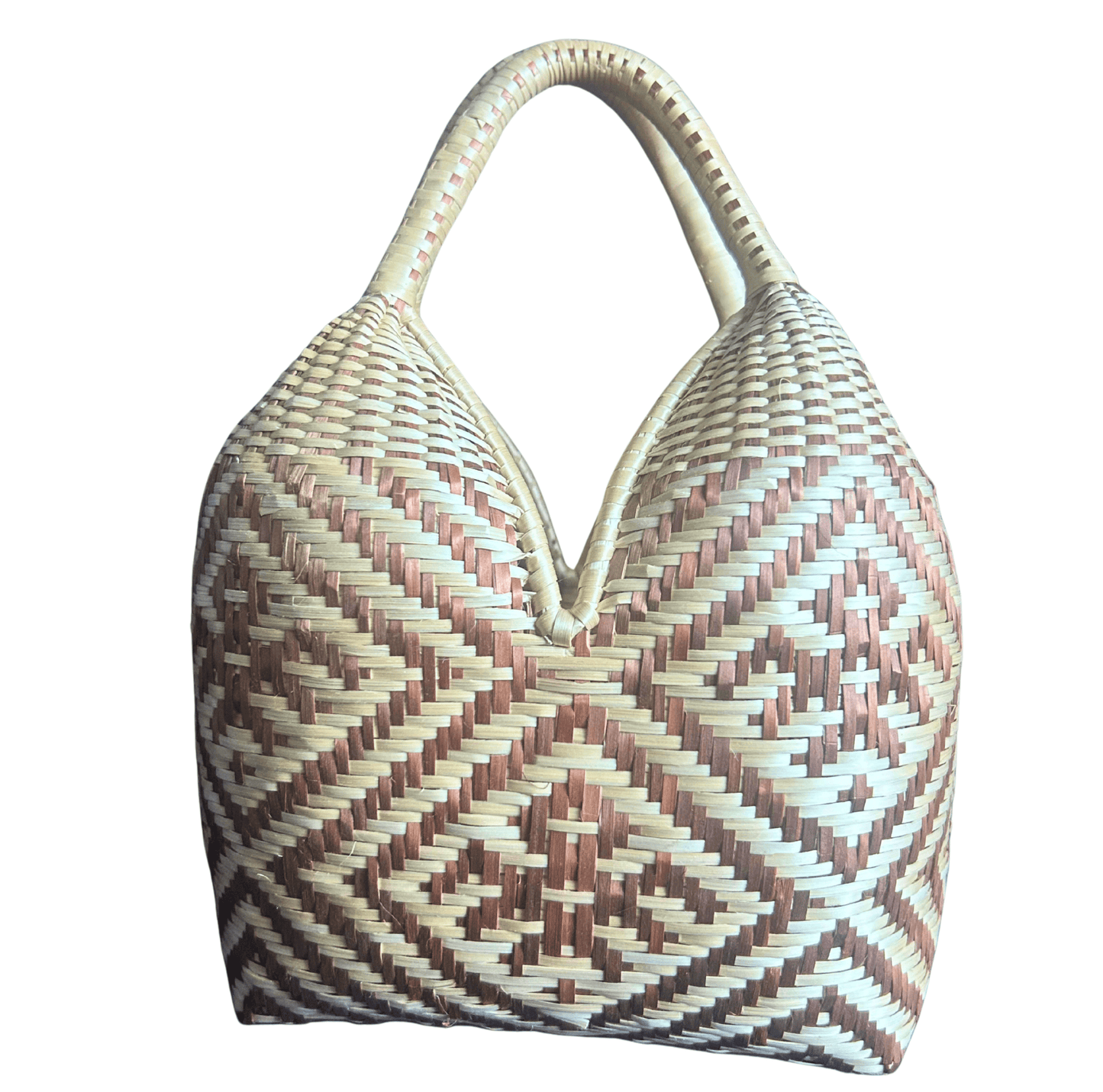 M-meraki Handicrafts Accessories Handcrafted Medium Basket (Origin) / (Gold -beige)/ StorageBin/ Sustainable