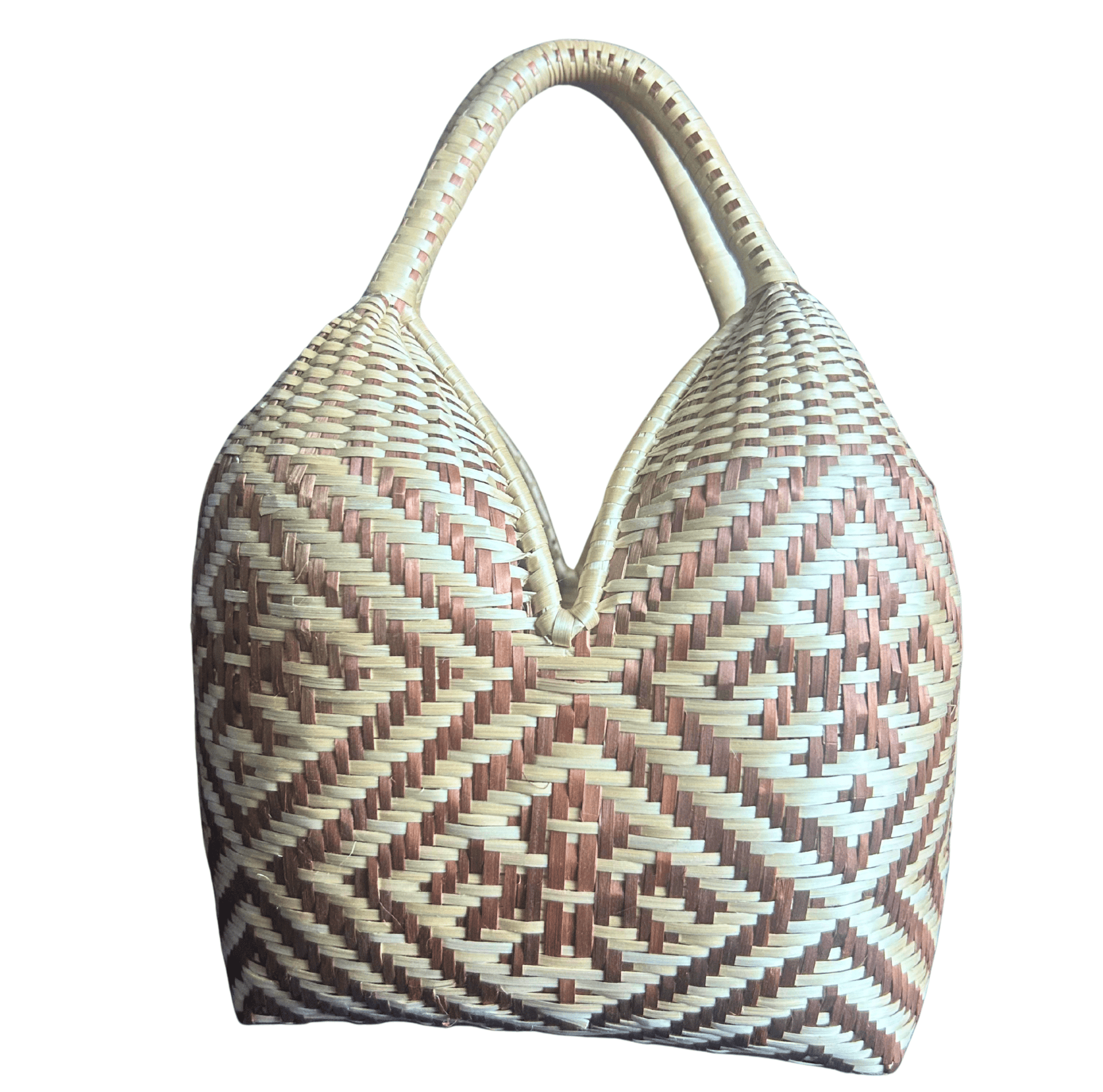 M-meraki Handicrafts Accessories Handcrafted Medium Basket (Origin) / (Gold -beige)/ StorageBin/ Sustainable