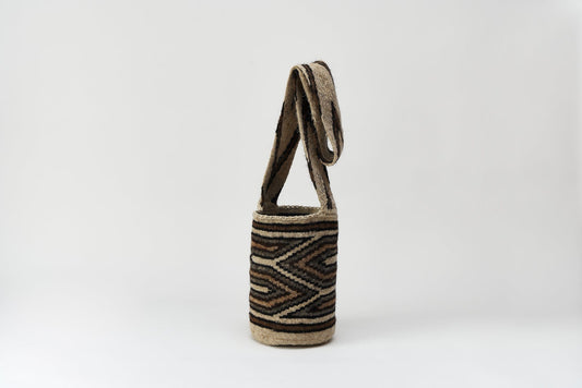 M-meraki Handicrafts Accessories Handmade Arhuaca Wool Mochila-Handwoven crossbody bag/front