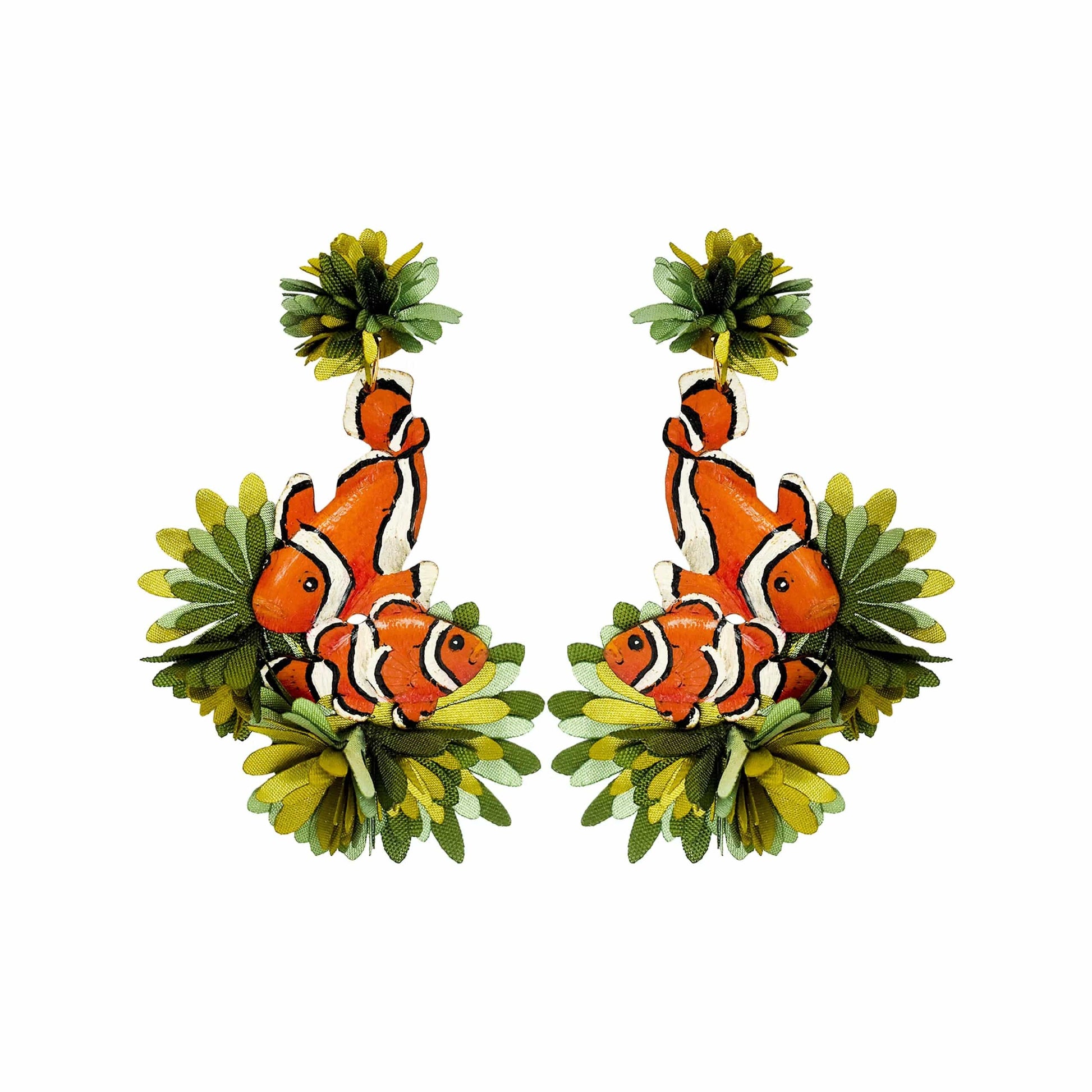 M-meraki Handicrafts Accessories Handmade - Fashionable Animals Earrings (Fish)