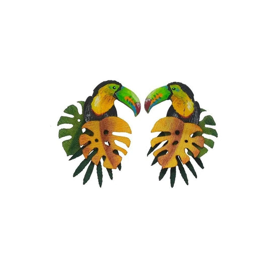 M-meraki Handicrafts Accessories Handmade - Fashionable Animals Earrings (Tucan)