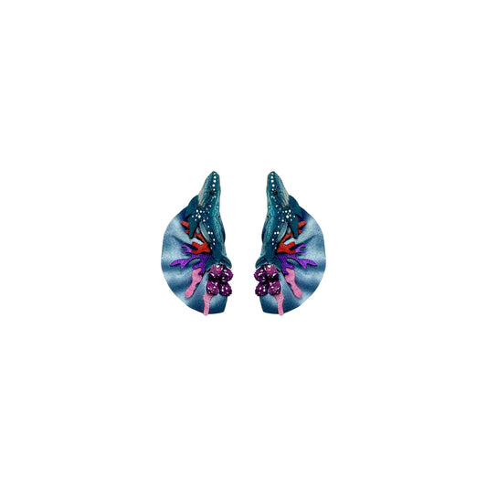 M-meraki Handicrafts Accessories Handmade - Fashionable Animals Earrings (Whale)