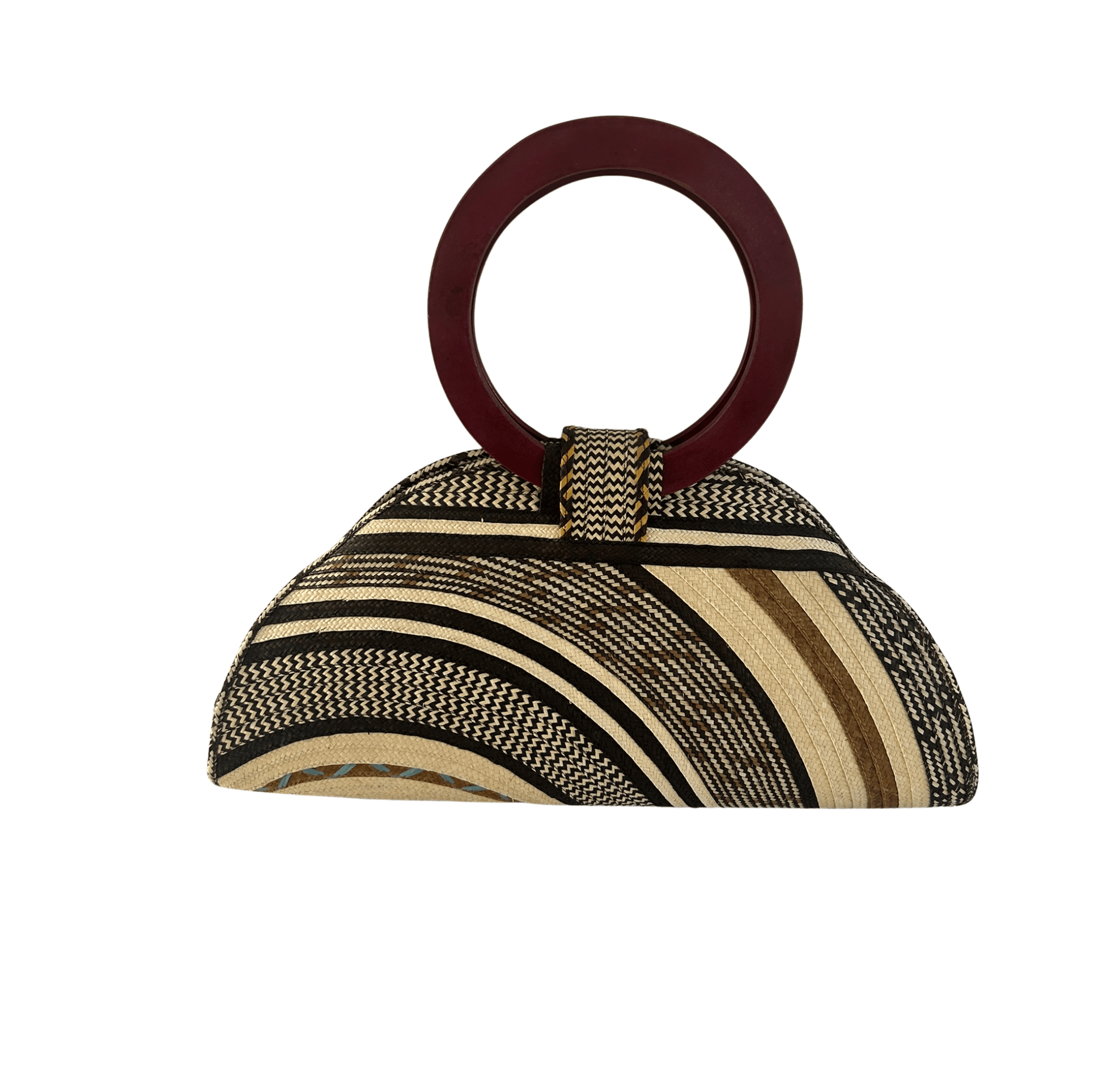 M-meraki Handicrafts Bucket Caña Flecha Handbag 10 - Wood- (arrow cane)