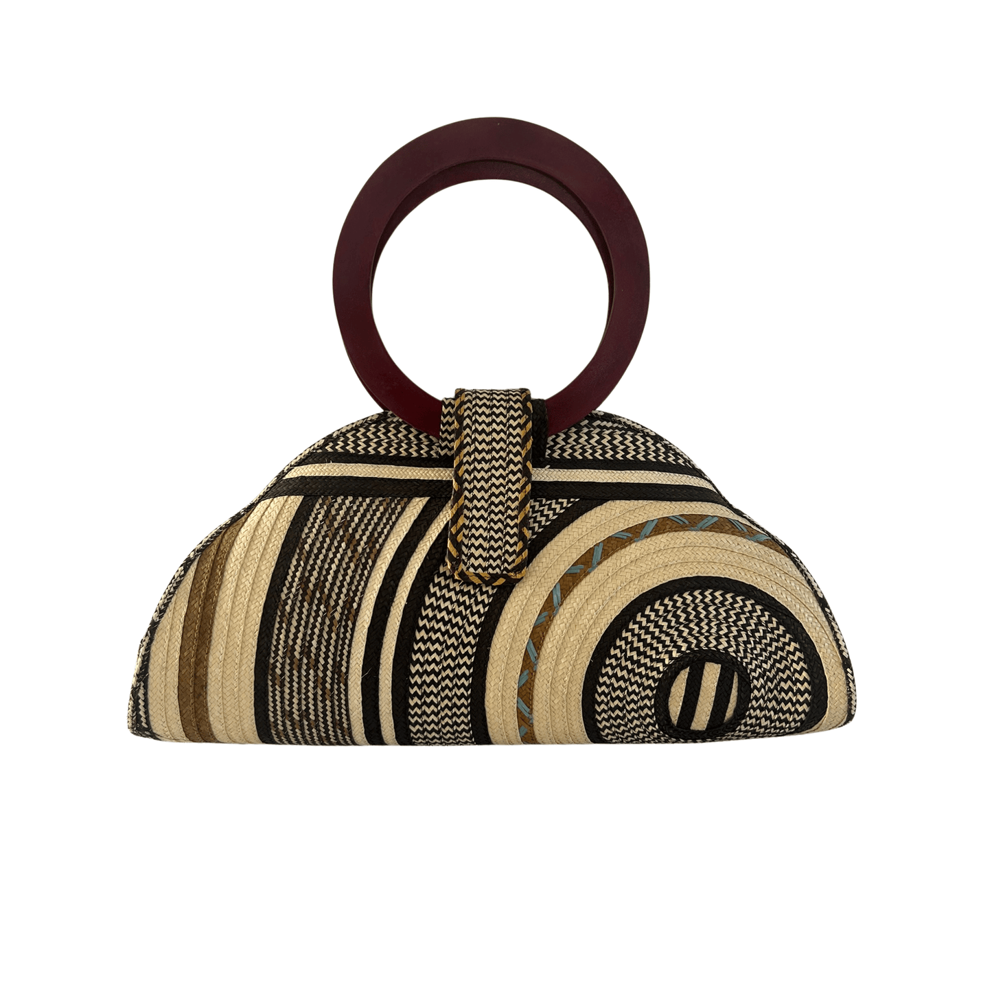 M-meraki Handicrafts Bucket Caña Flecha Handbag 10 - Wood- (arrow cane)