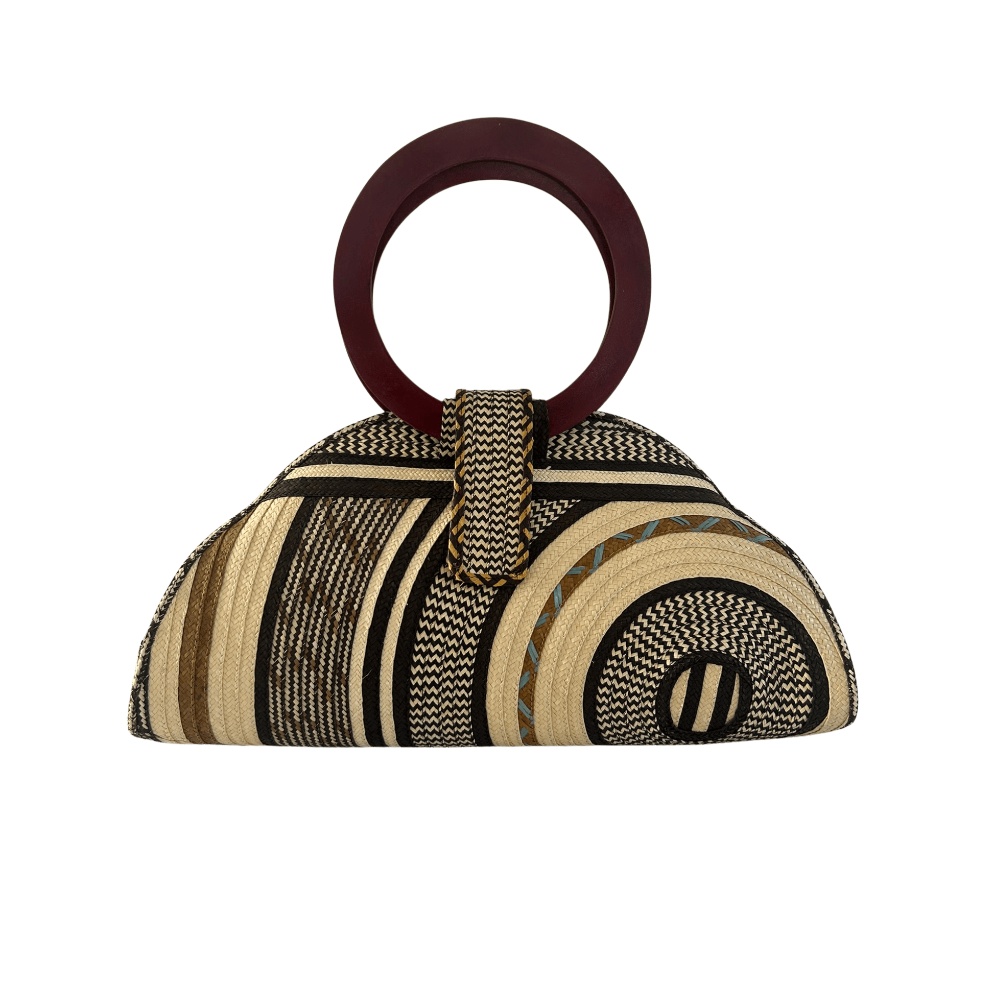 M-meraki Handicrafts Bucket Caña Flecha Handbag 10 - Wood- (arrow cane)