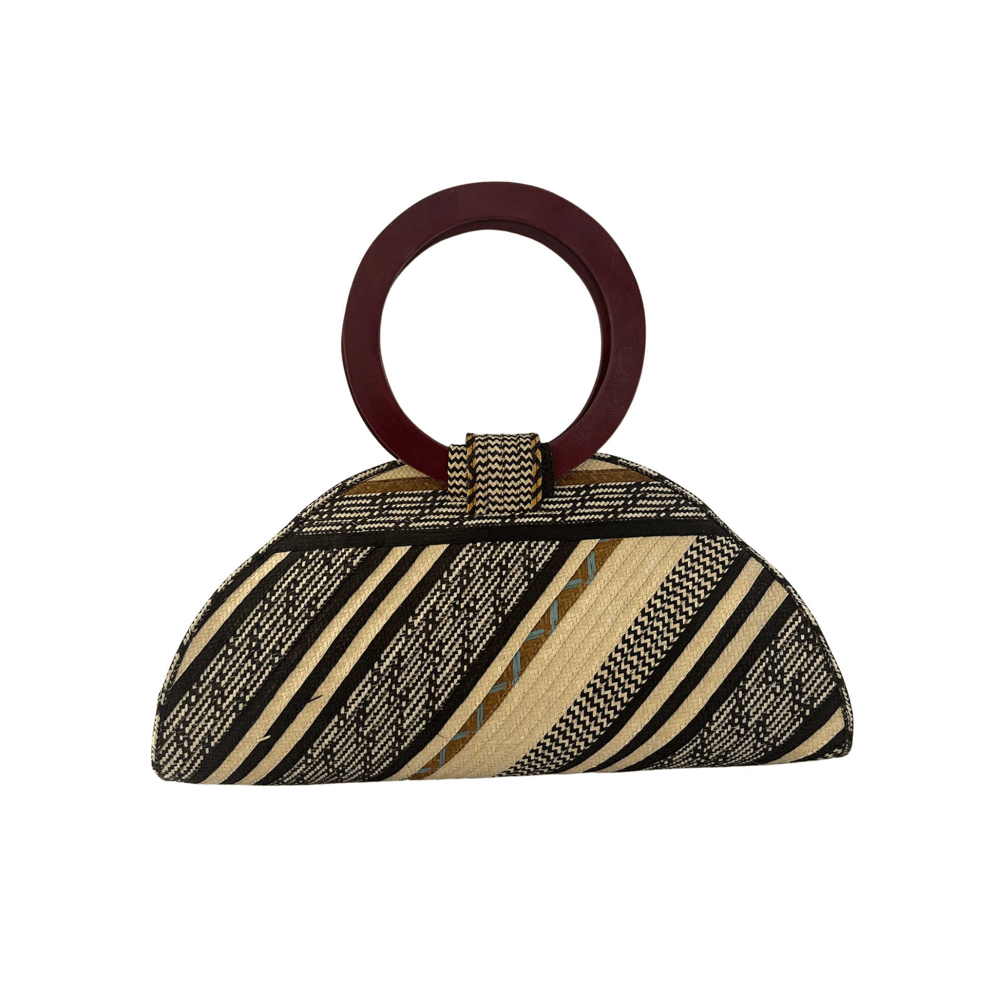 M-meraki Handicrafts Bucket Caña Flecha Handbag 11 - Wood- (arrow cane)