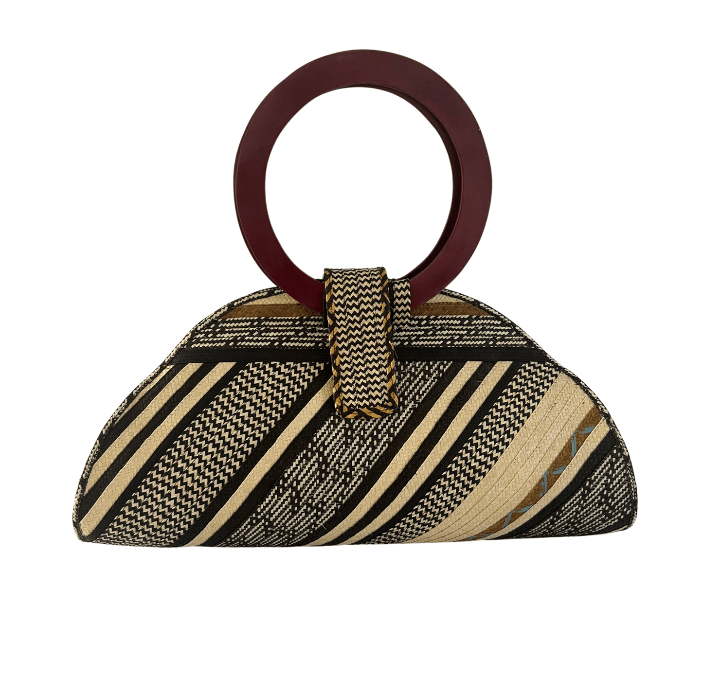 M-meraki Handicrafts Bucket Caña Flecha Handbag 11 - Wood- (arrow cane)