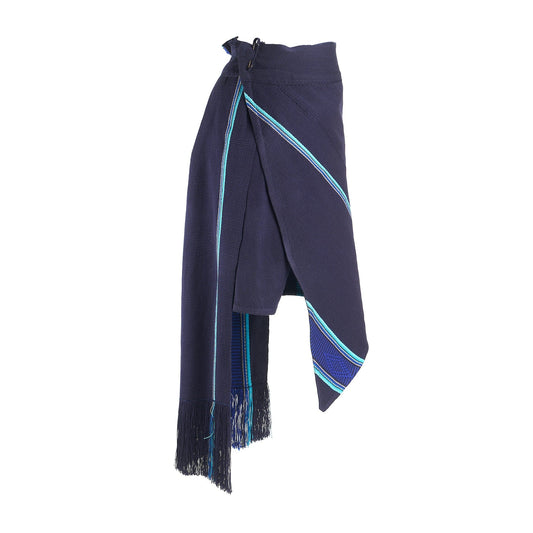 M-meraki Handicrafts Handmade clothing - Traditional skirt woven - Blue