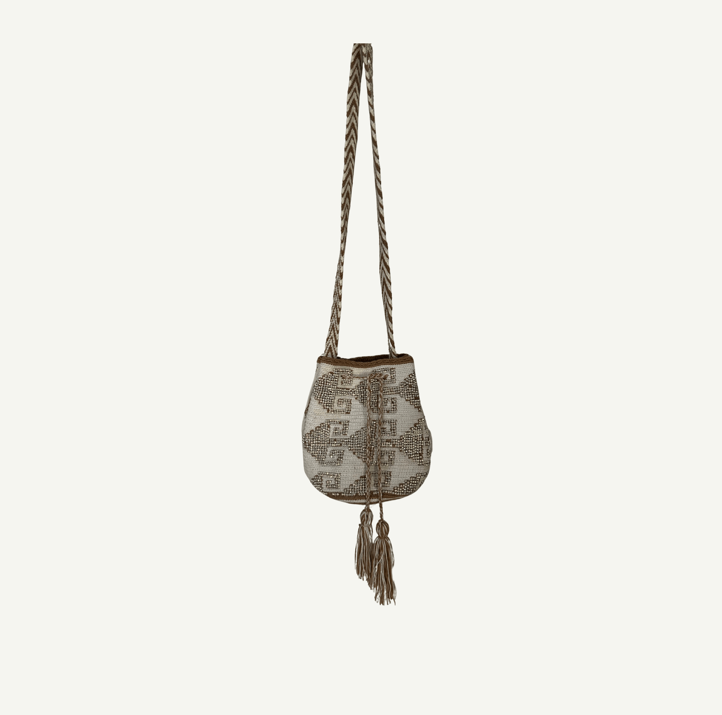 M-meraki Handicrafts Mochila Wayu Bags - Handmade - Beige - White - Murano