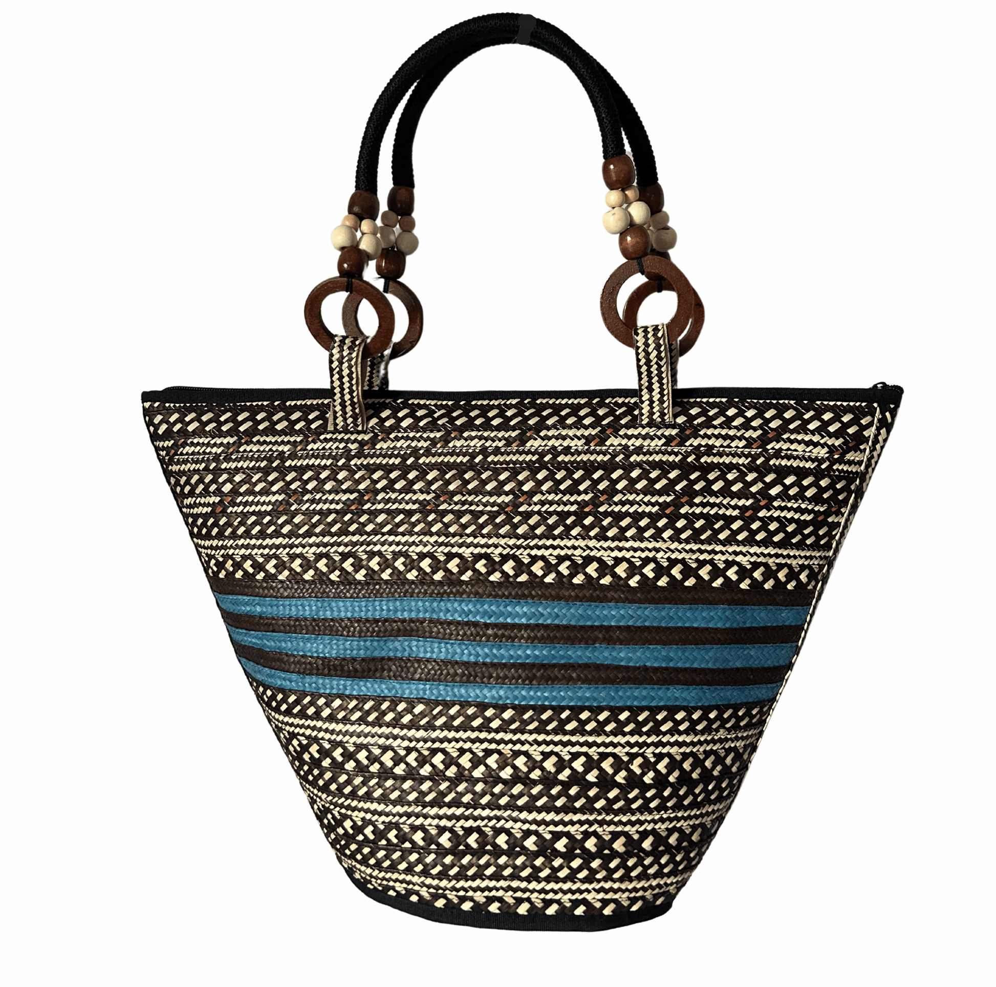 M-meraki Handicrafts Pe-Bucket Caña Flecha Handbag 02 - (arrow cane)