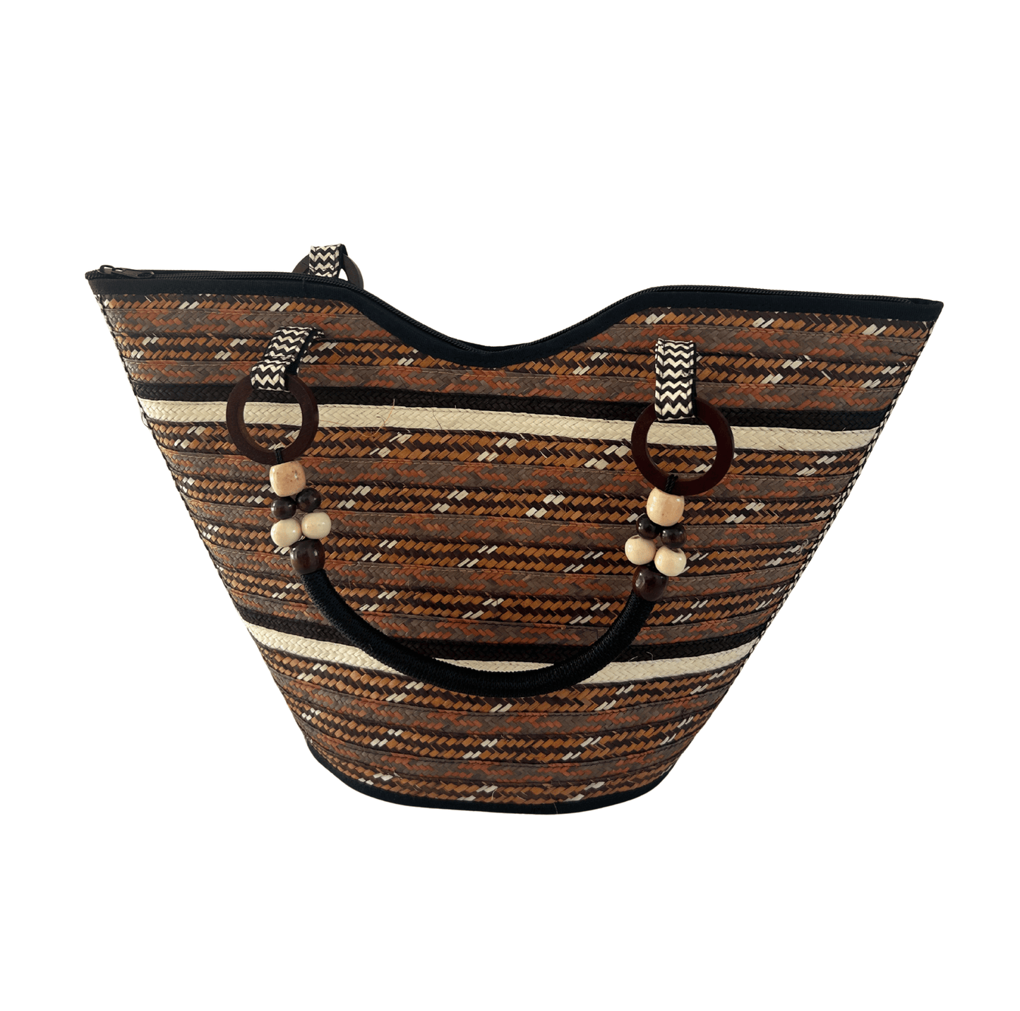 M-meraki Handicrafts Pe-Bucket Caña Flecha Handbag 10 - (arrow cane)