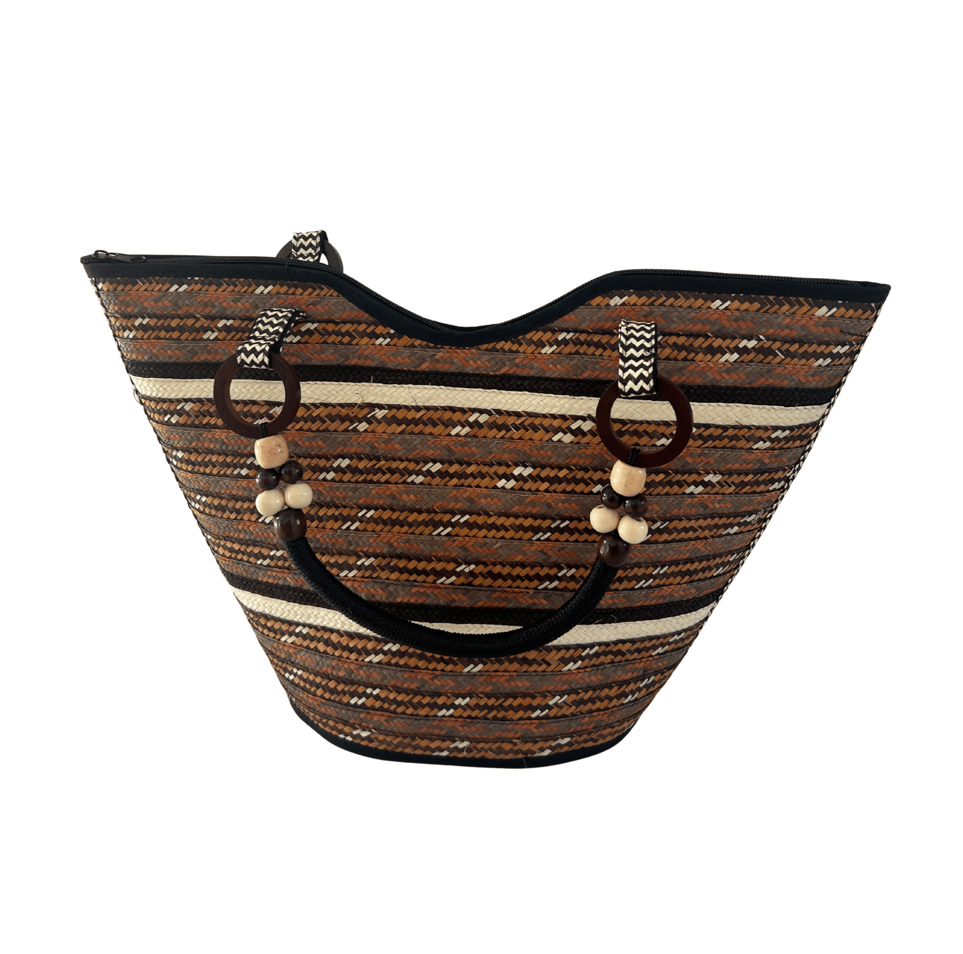 M-meraki Handicrafts Pe-Bucket Caña Flecha Handbag 10 - (arrow cane)