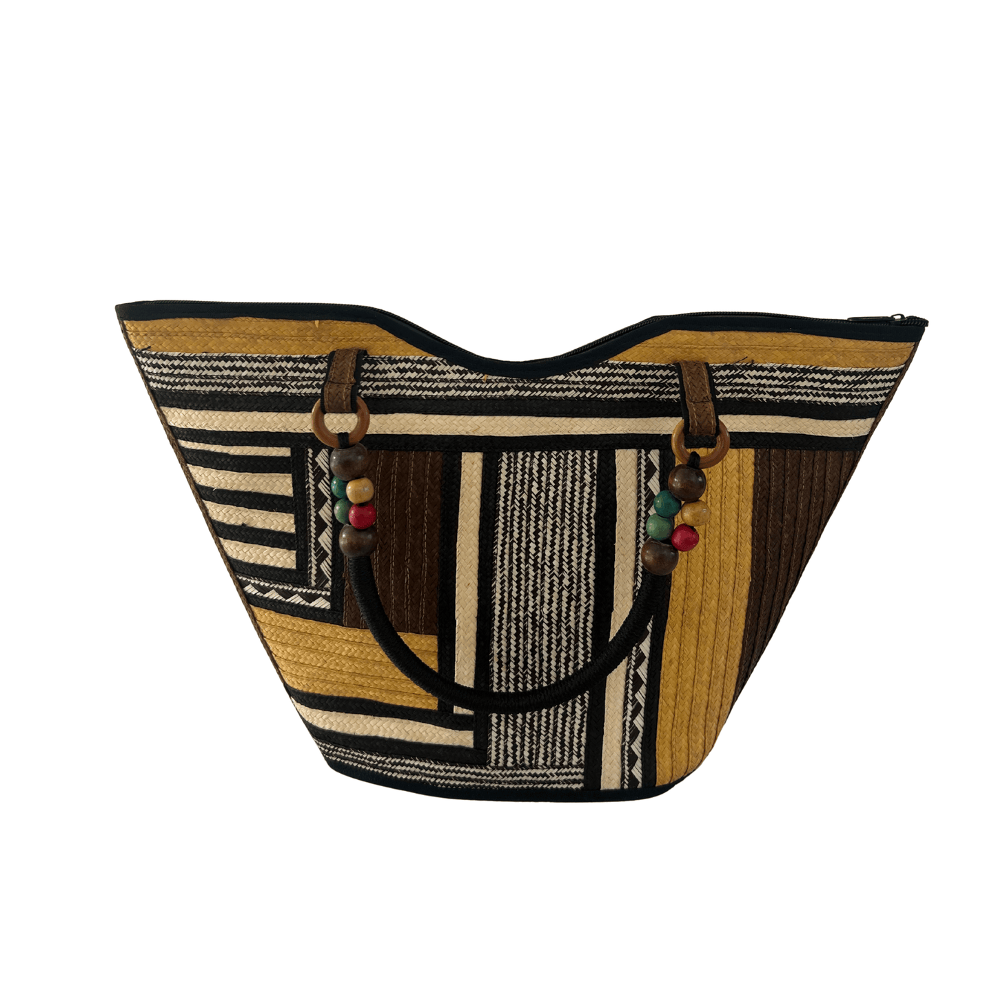 M-meraki Handicrafts Pe-Bucket Caña Flecha Handbag 12 - (arrow cane)