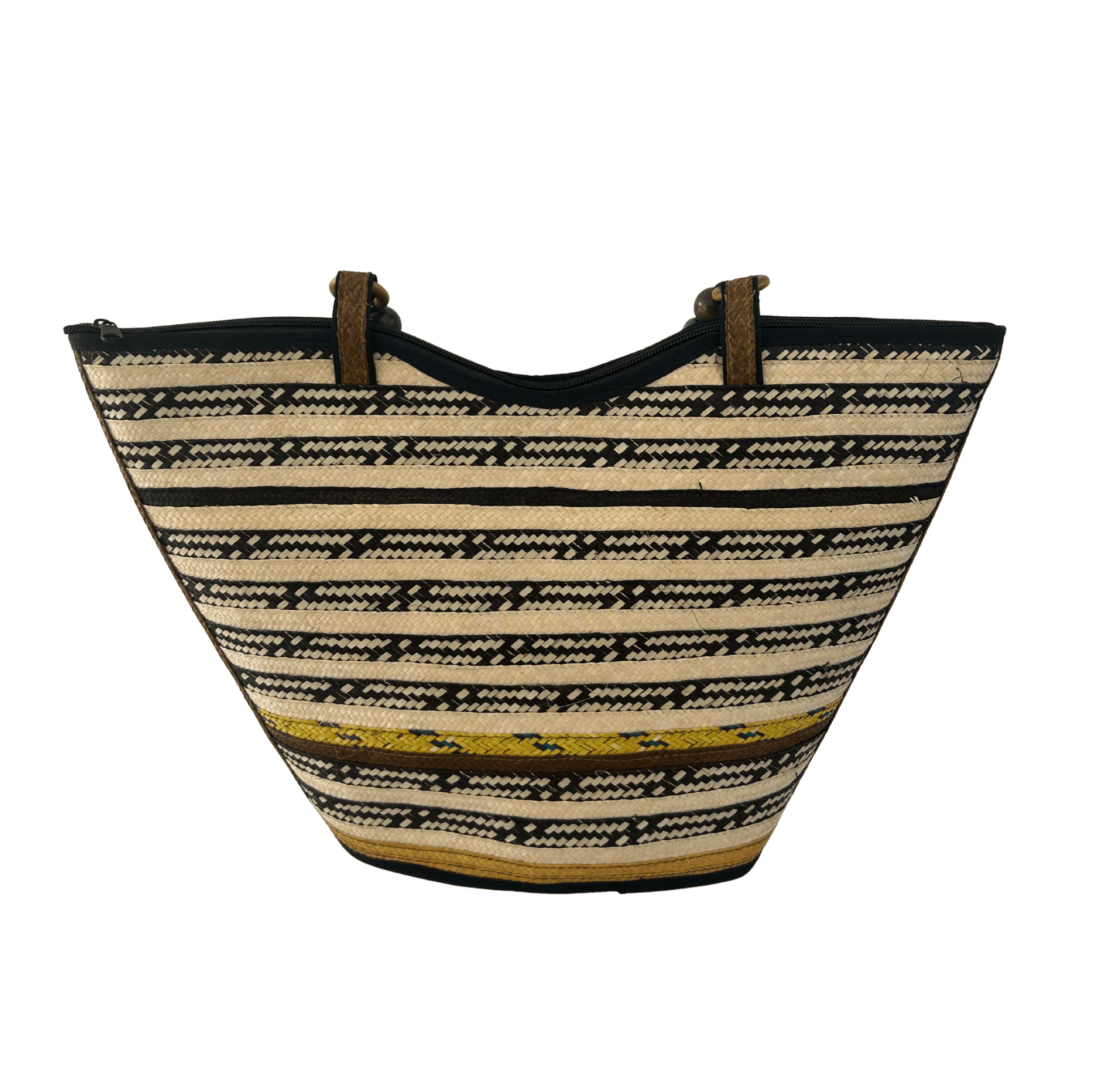 M-meraki Handicrafts Pe-Bucket Caña Flecha Handbag 12 - (arrow cane)