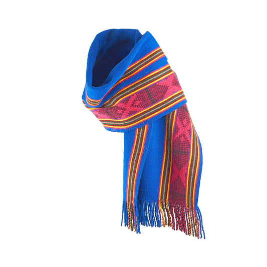 M-meraki Handicrafts Shawl Wrap Ruana Wool Scarf for Women - Blue