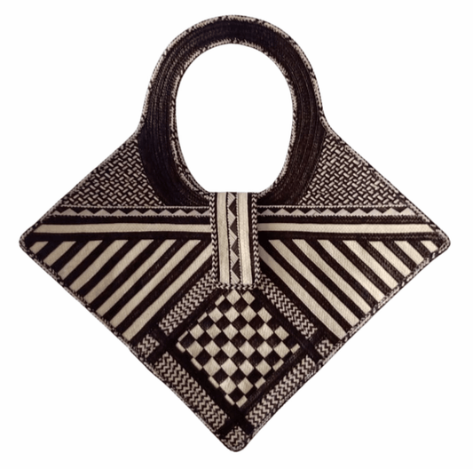 M-meraki Handicrafts Triangle Caña Flecha Handbag 01 - (arrow cane)