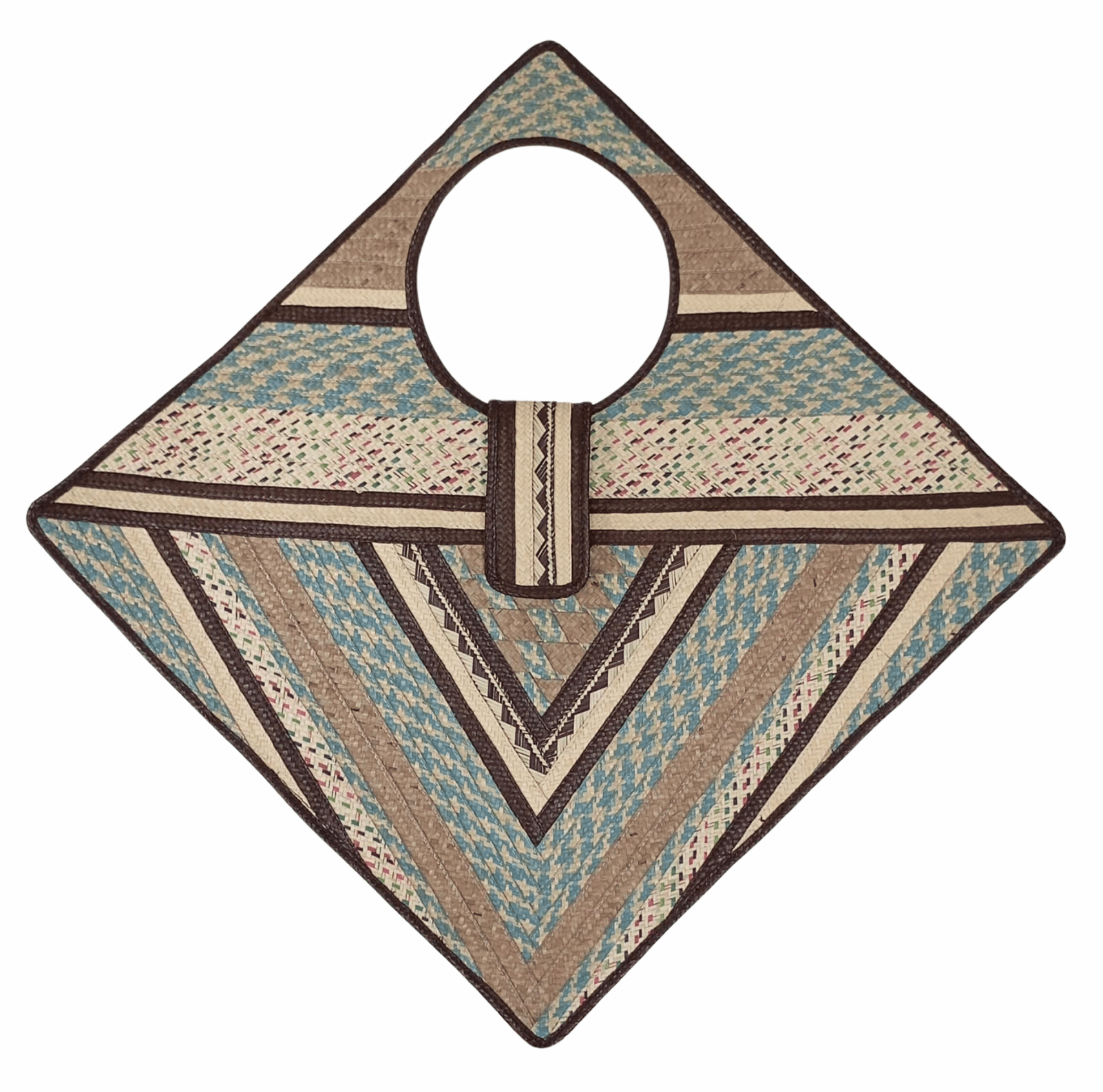 M-meraki Handicrafts Triangle Caña Flecha Handbag 01 - (arrow cane)