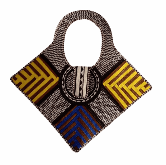 M-meraki Handicrafts Triangle Caña Flecha Handbag 03 - (arrow cane)