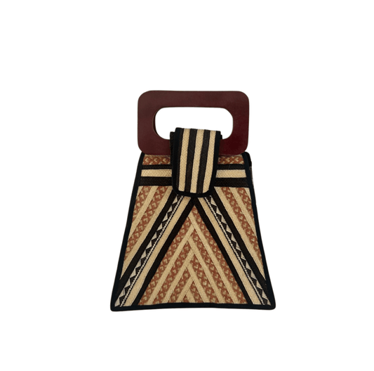 M-meraki Handicrafts Triangle Caña Flecha Handbag 11 - (arrow cane)